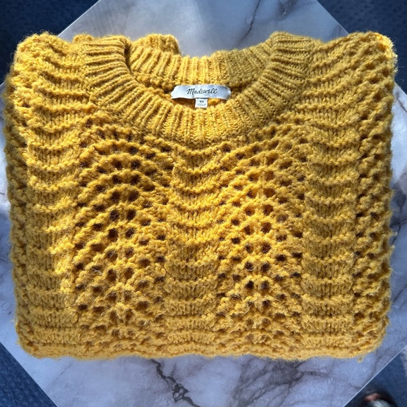 Madewell Pointelle Open Knit Sweater - Picture 1 of 6
